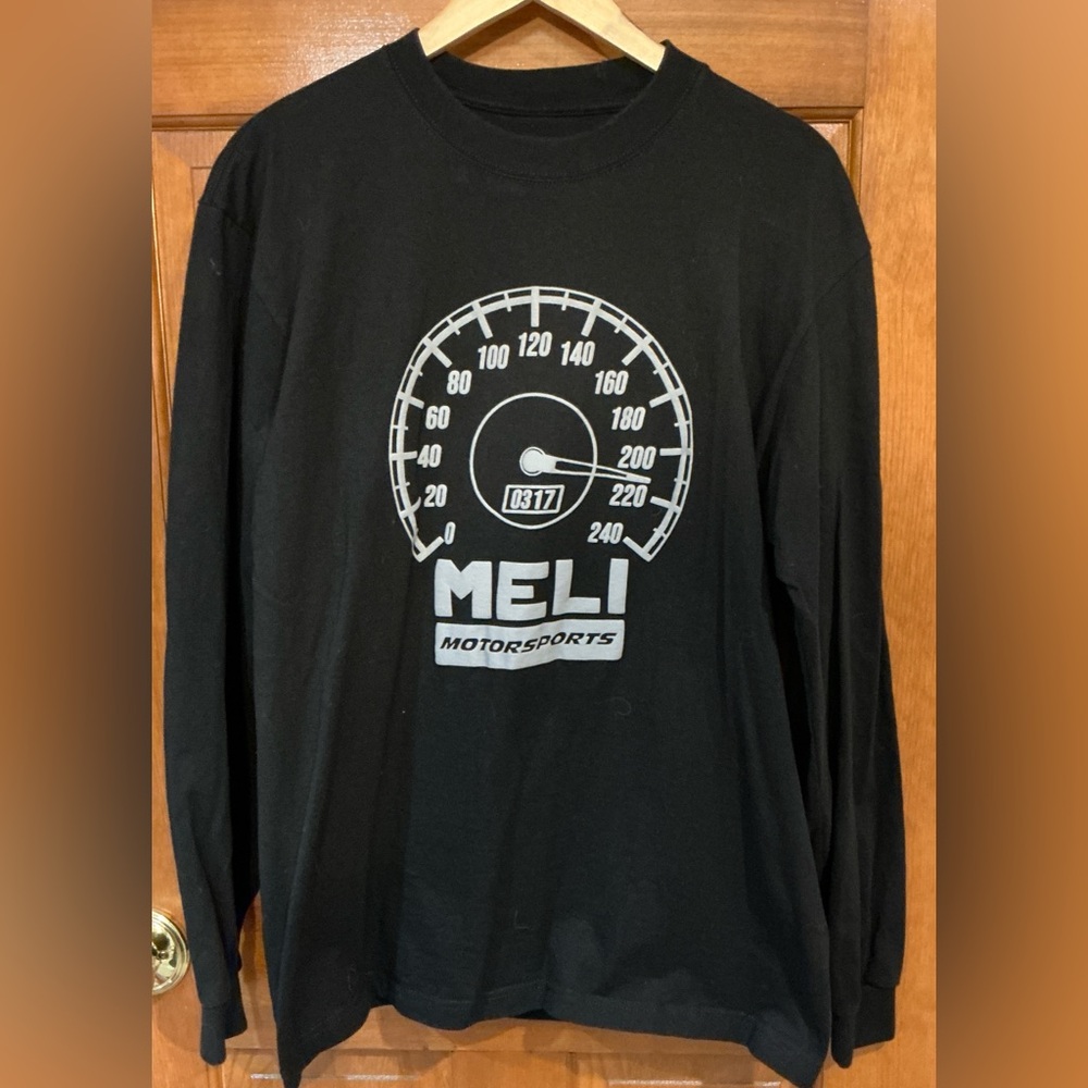 Black Long Sleeve Meli Motorsports Shirt